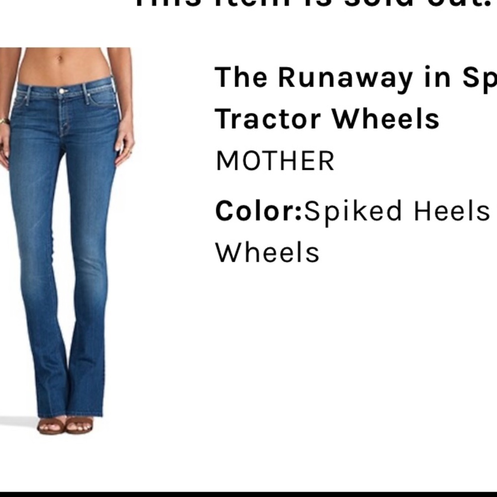 Mother Jean- The Runaway in spiked heels